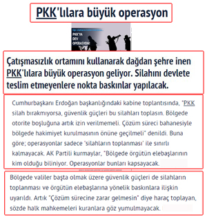 PKK’lılara Büyük Operasyon; Silahlar Toplanıyor